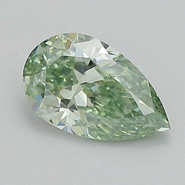 0.78 Ct. Fancy Vivid  Green Pear Lab Grown Diamond