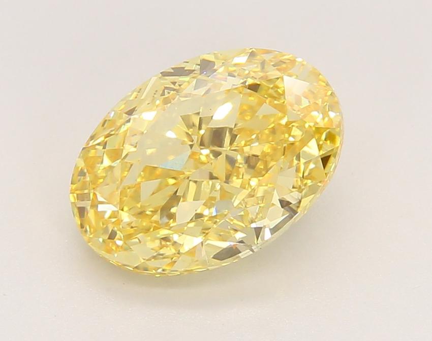 3.37 Ct. Fancy Vivid Pink Oval Lab Grown Diamond