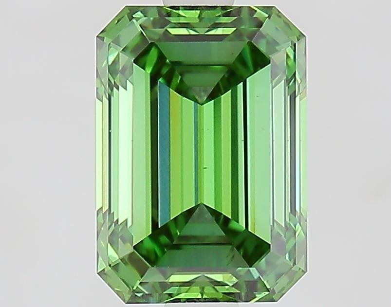 2.51 Ct. Fancy Vivid Green Emerald Lab Grown Diamond