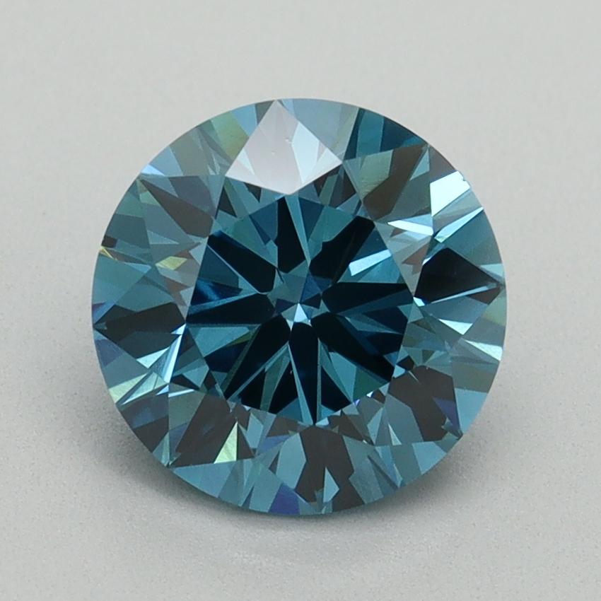 2.03 Ct. Fancy Vivid Blue Round Lab Grown Diamond