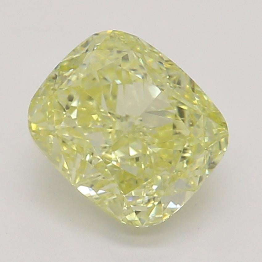 0.71 Ct. Fancy Yellow Cushion Diamond