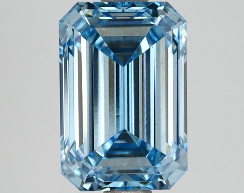 1.67 Ct. Fancy Vivid Blue Emerald Lab Grown Diamond