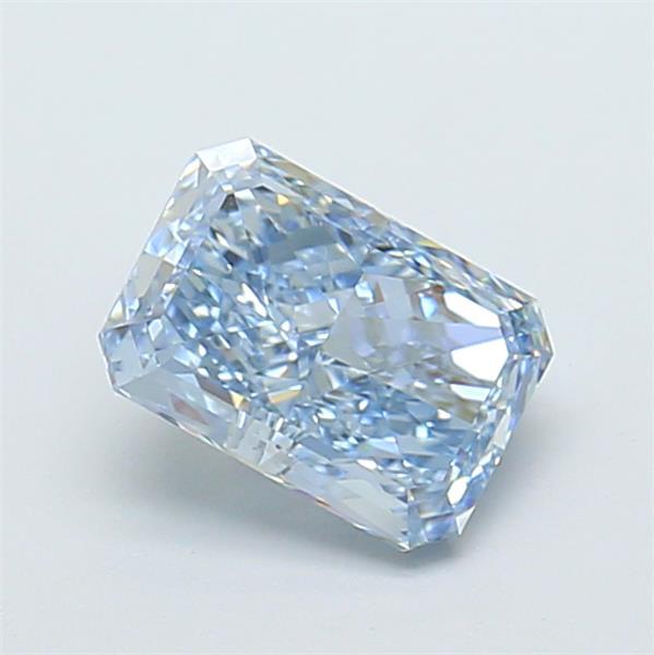 1.38 Ct. Fancy Vivid  Blue Radiant Lab Grown Diamond