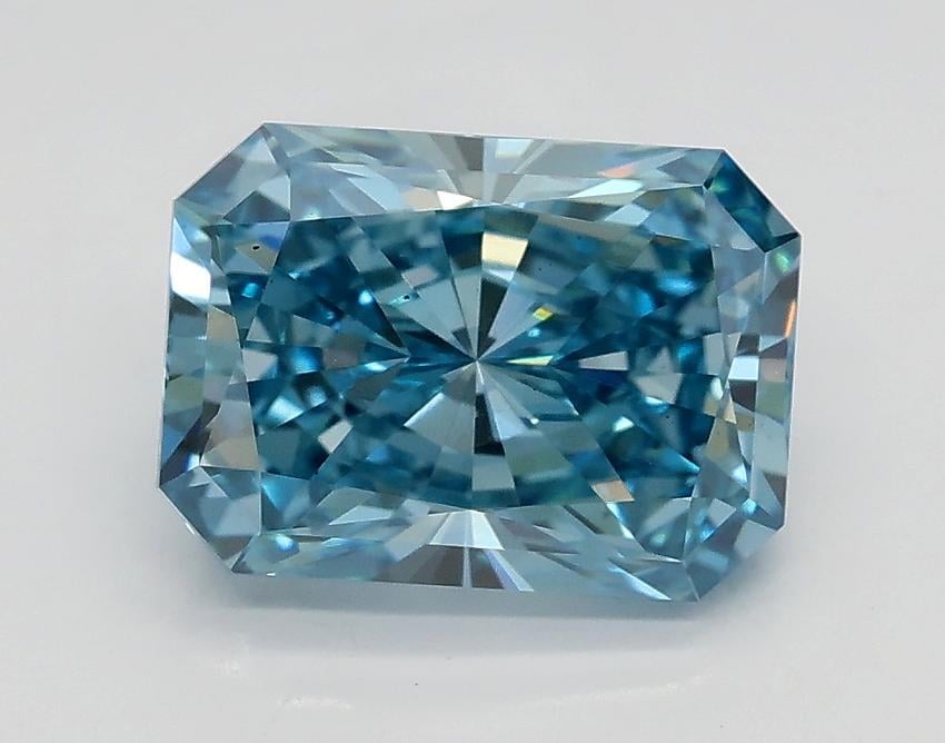 1.90 Ct. Fancy Vivid Blue Radiant Lab Grown Diamond