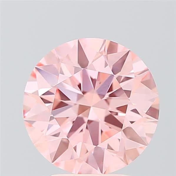 3.01 Ct. Fancy Intense  Pink Round Lab Grown Diamond