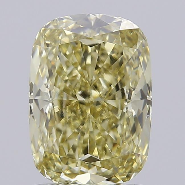 1.55 Ct. Fancy Yellow Cushion Lab Grown Diamond