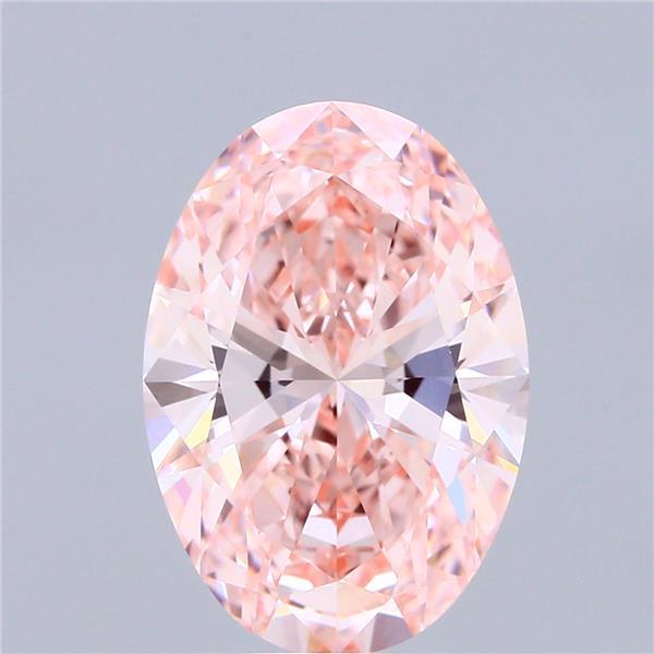 5.02 Ct. Fancy Vivid Pink Oval Lab Grown Diamond