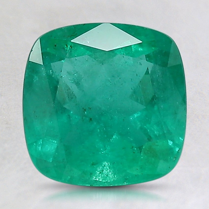 8mm Cushion Emerald