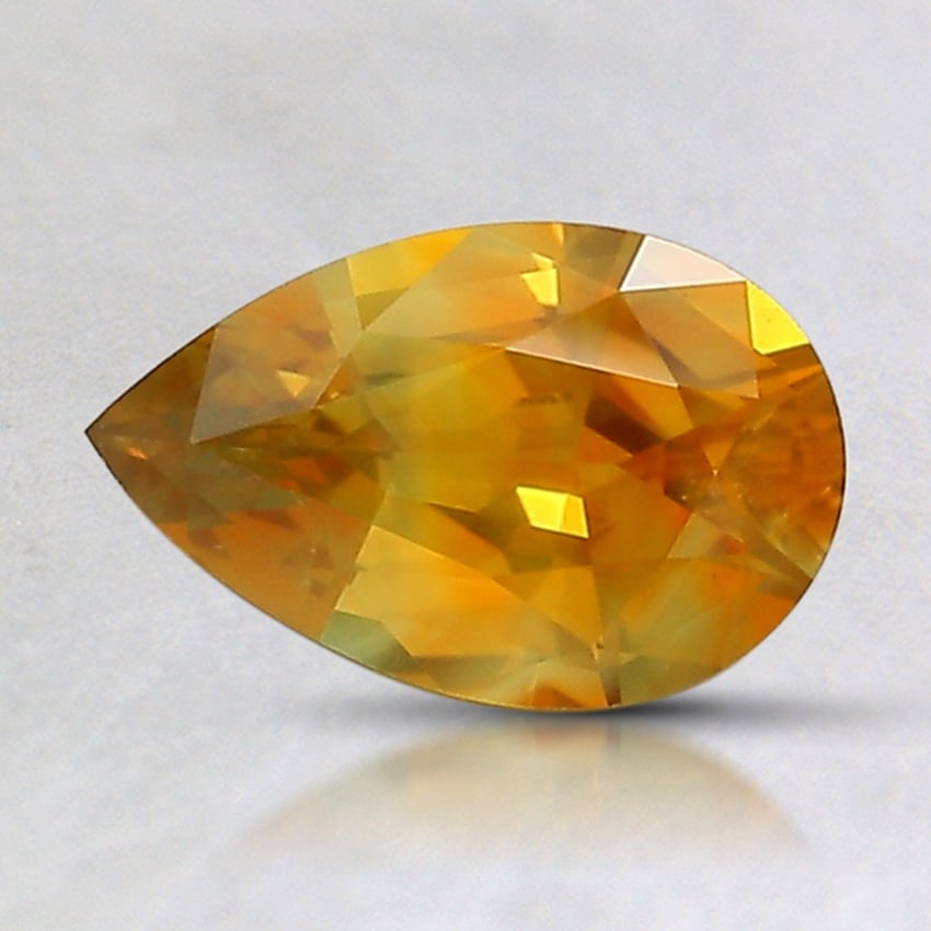 8.3x5.3mm Parti-Color Pear Montana Sapphire