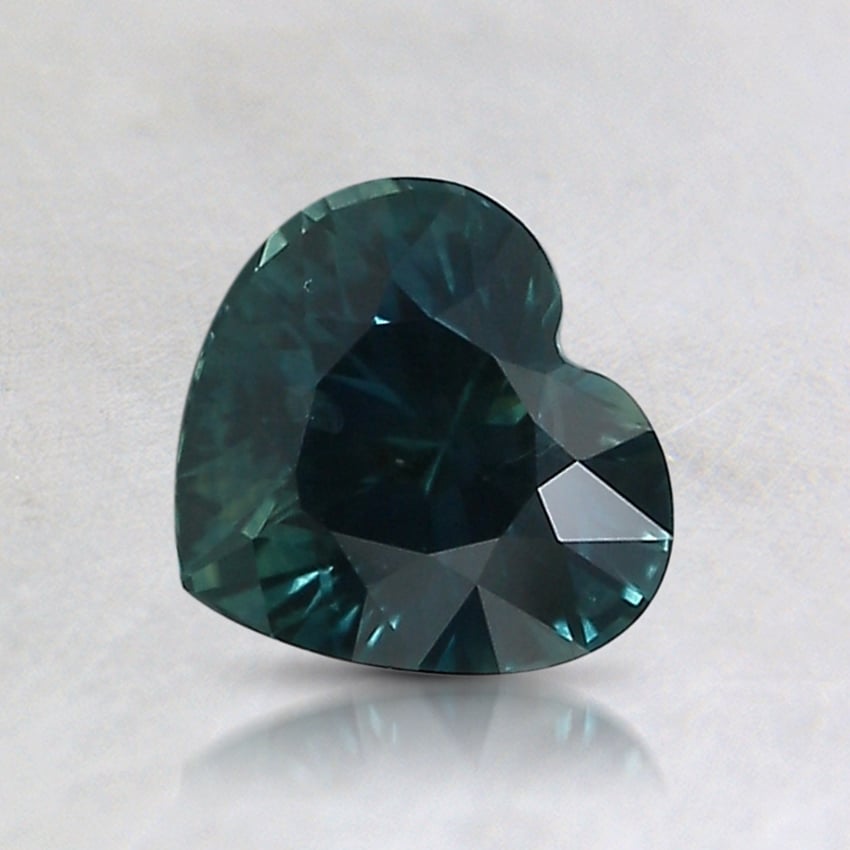 6.3x6.9mm Teal Heart Montana Sapphire