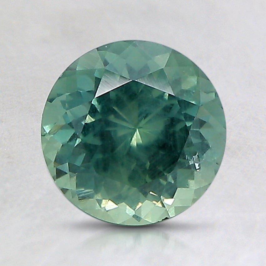 7.1mm Unheated Teal Round Montana Sapphire