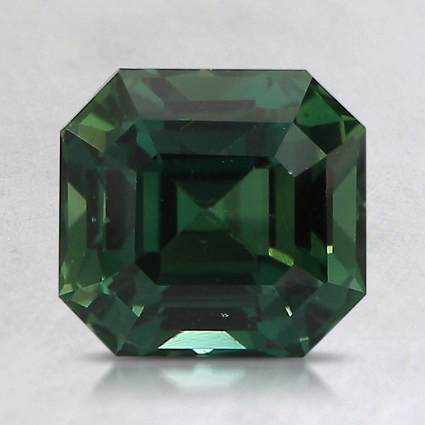 7.3x6.9mm Unheated Teal Emerald Sapphire