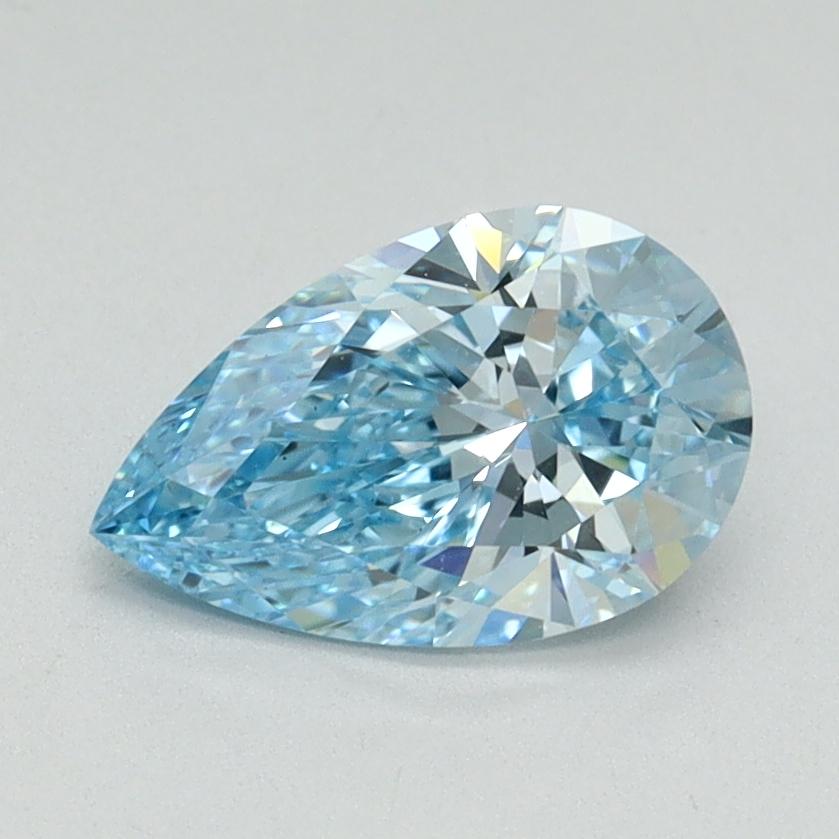 1.09 Ct. Fancy Vivid Blue Pear Lab Grown Diamond