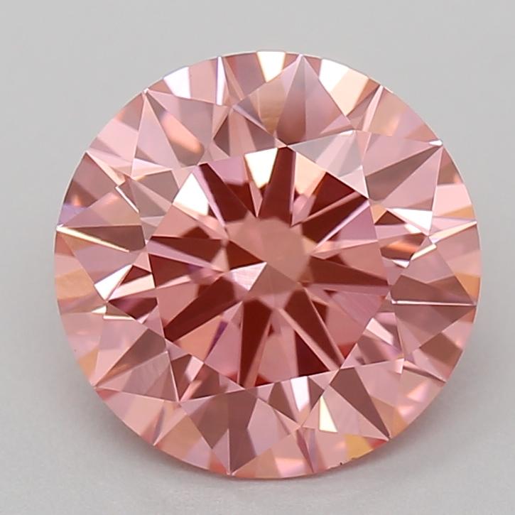 1.18 Ct. Fancy Vivid Pink Round Lab Grown Diamond