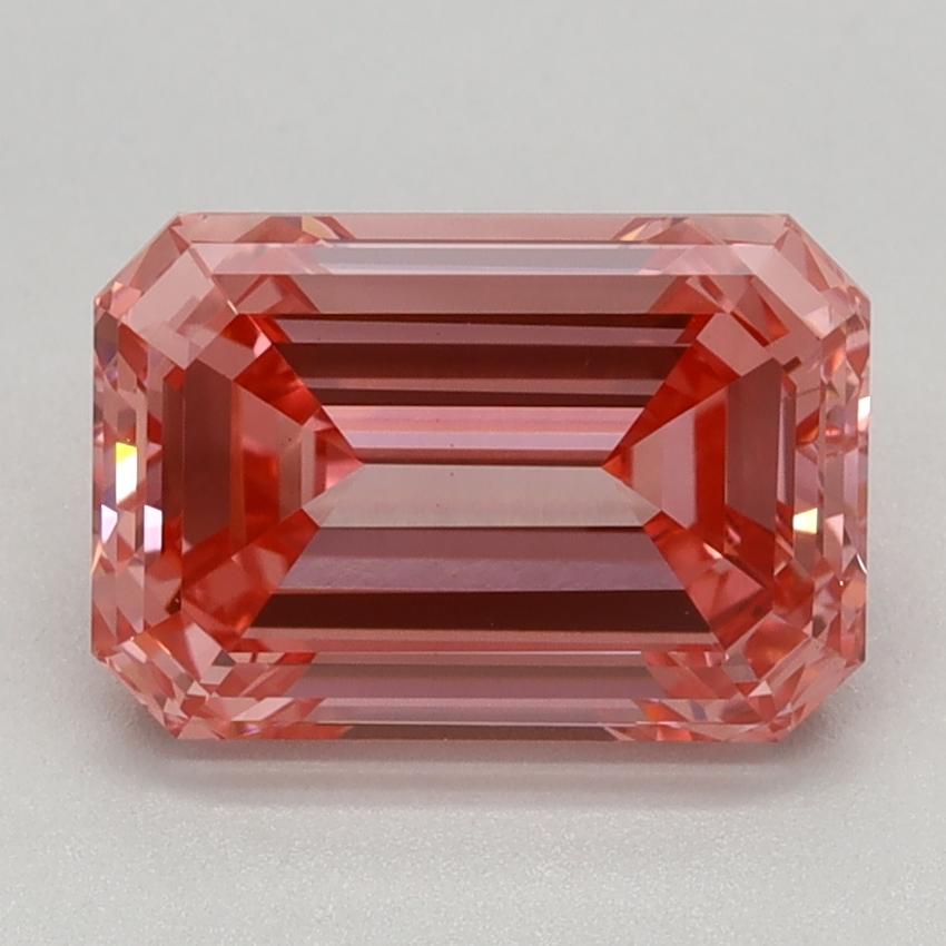 2.01 Ct. Fancy Vivid Pink Emerald Lab Grown Diamond