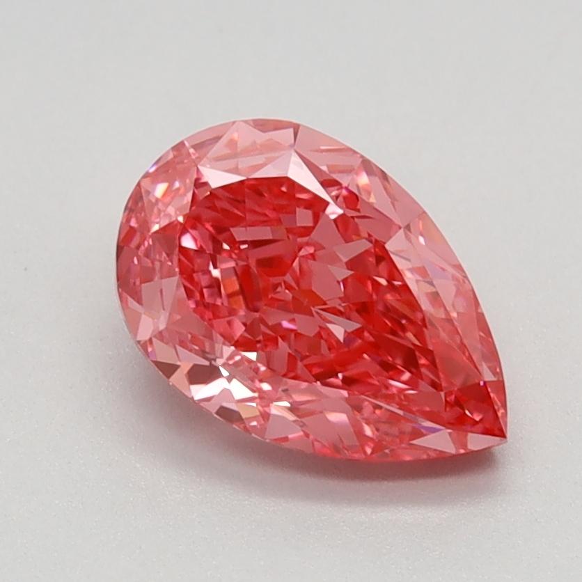 1.22 Ct. Fancy Vivid Pink Pear Lab Grown Diamond