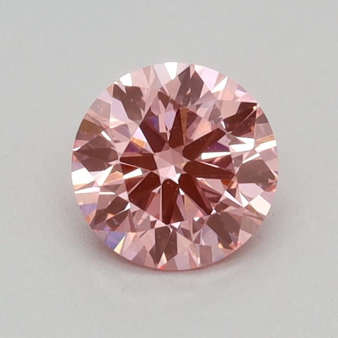 0.35 Ct. Fancy Vivid Pink Round Lab Grown Diamond