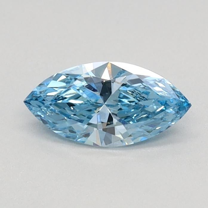 0.32 Ct. Fancy Vivid Blue Marquise Lab Grown Diamond