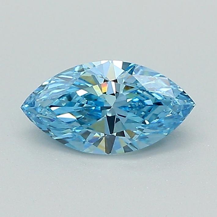 0.58 Ct. Fancy Vivid Blue Marquise Lab Grown Diamond