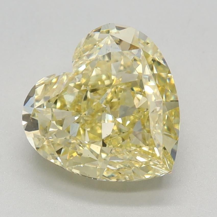 2.55 Ct. Fancy Intense Yellow Heart Lab Grown Diamond