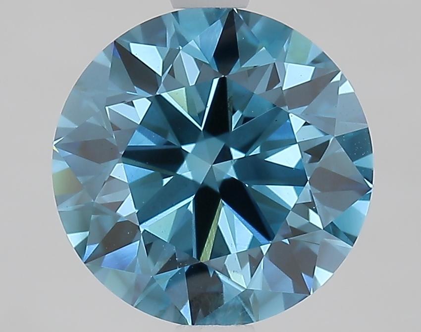2.36 Ct. Fancy Vivid Blue Round Lab Grown Diamond