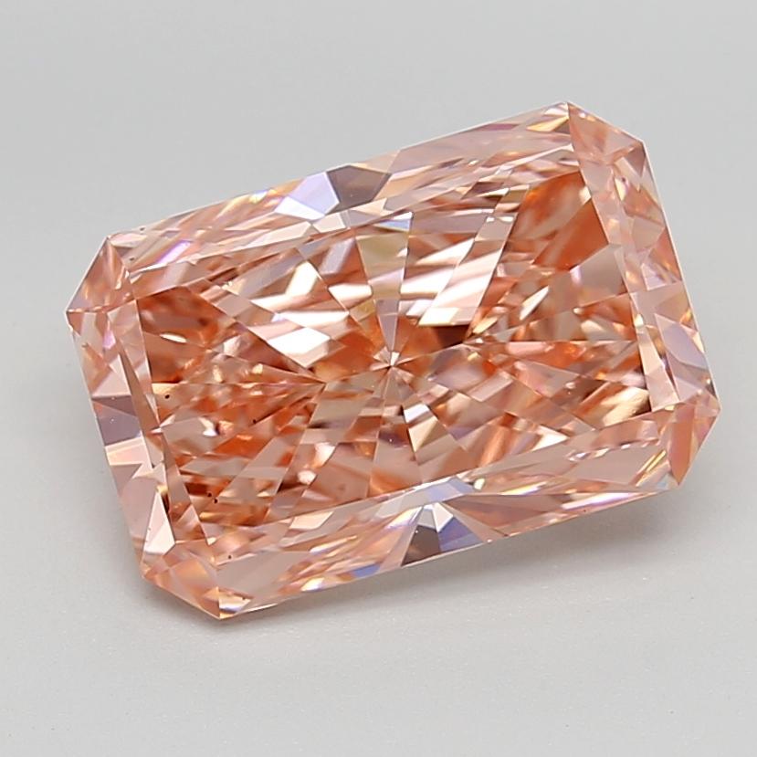 4.99 Ct. Fancy Vivid  Pink Radiant Lab Grown Diamond