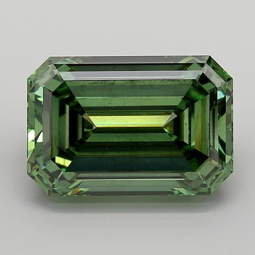 9.08 Ct. Fancy Vivid Green Emerald Lab Grown Diamond