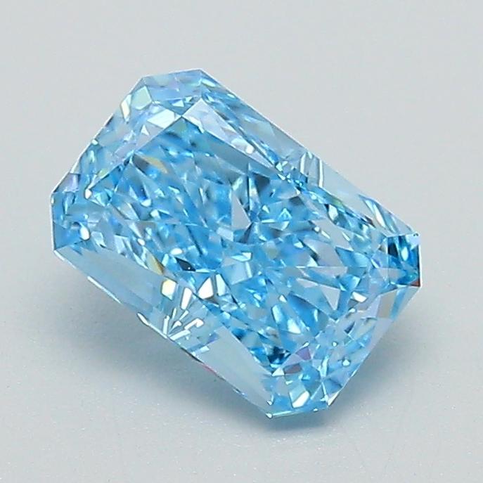 1.10 Ct. Fancy Vivid Blue Radiant Lab Grown Diamond