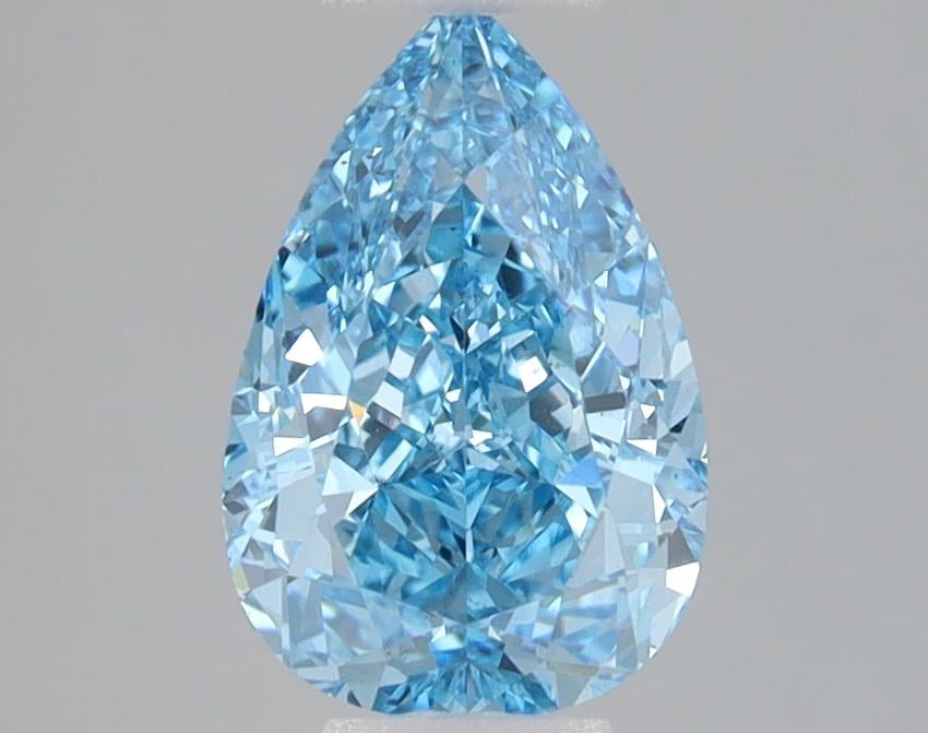 1.54 Ct. Fancy Vivid Blue Pear Lab Grown Diamond
