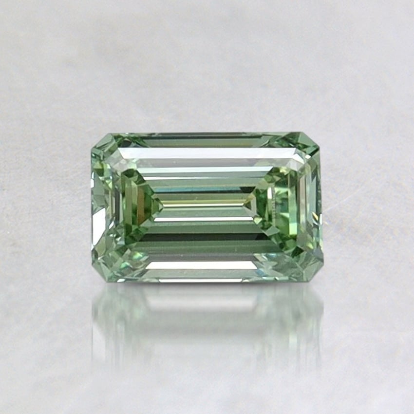 0.50 Ct. Fancy Intense Pacific Green Emerald Lab Grown Diamond