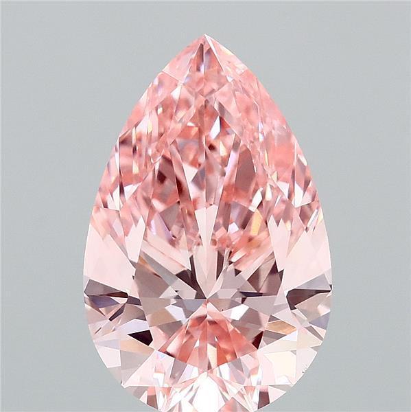 3.25 Ct. Fancy Vivid Pink Pear Lab Grown Diamond