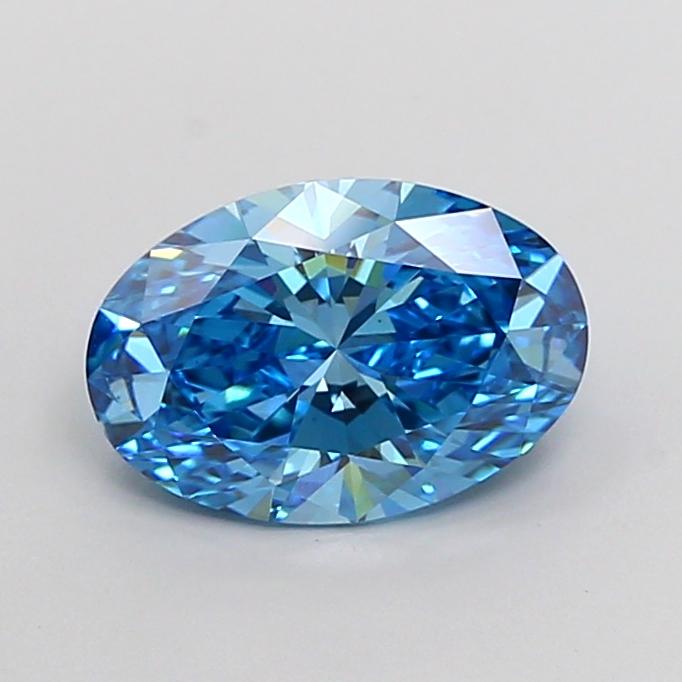 2.03 Ct. Fancy Vivid Blue Oval Lab Grown Diamond
