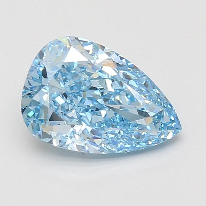 2.02 Ct. Fancy Vivid Blue Pear Lab Grown Diamond