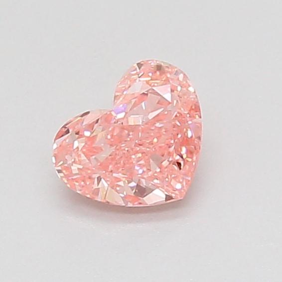 0.55 Ct. Fancy Vivid Pink Heart Lab Grown Diamond