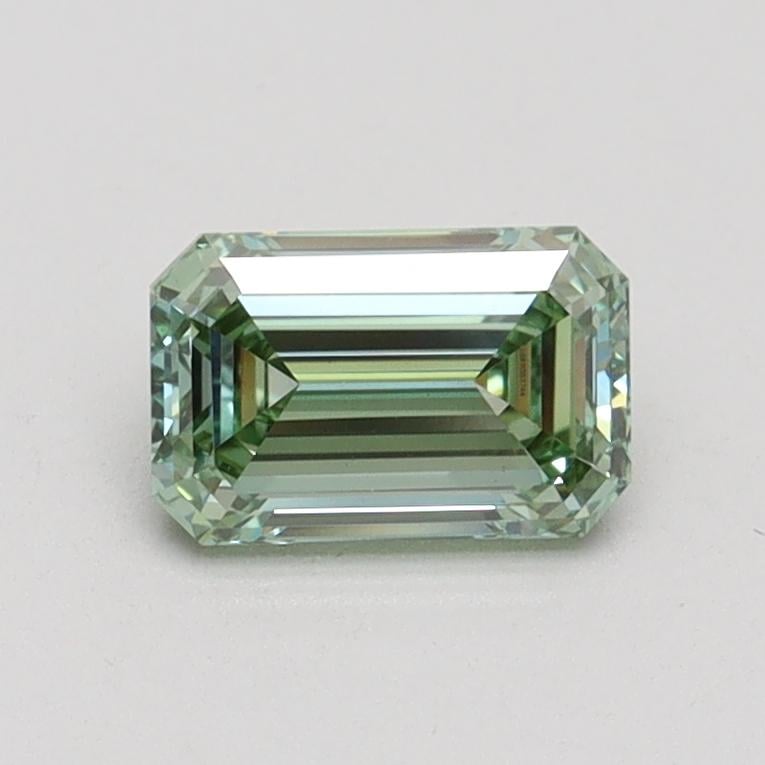 0.76 Ct. Fancy Intense Pacific Green Emerald Lab Grown Diamond