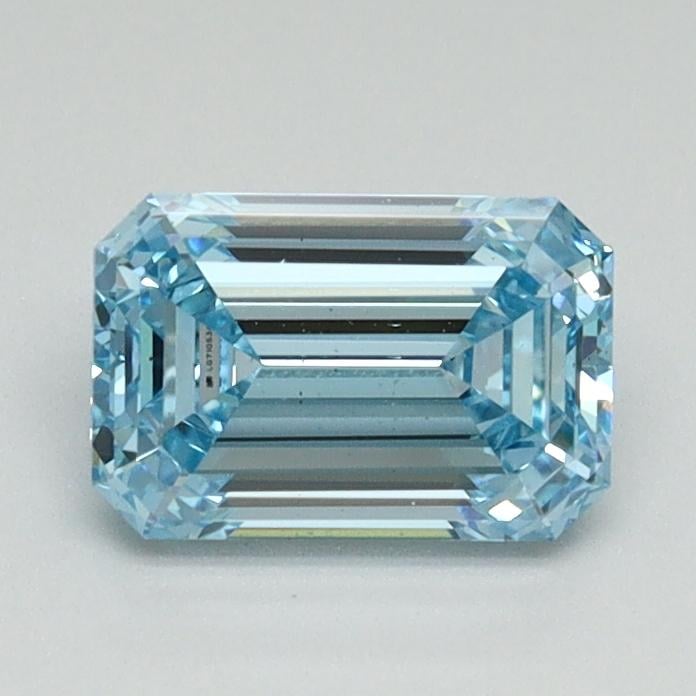 1.02 Ct. Fancy Intense Blue Emerald Lab Grown Diamond