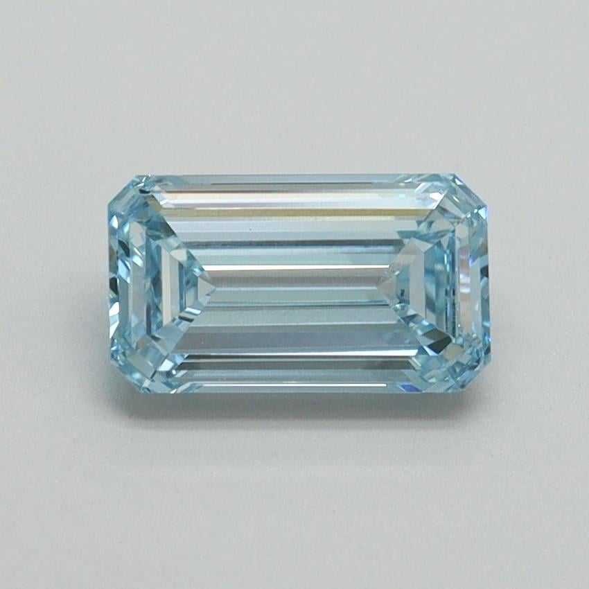 1.02 Ct. Fancy Intense Blue Emerald Lab Grown Diamond