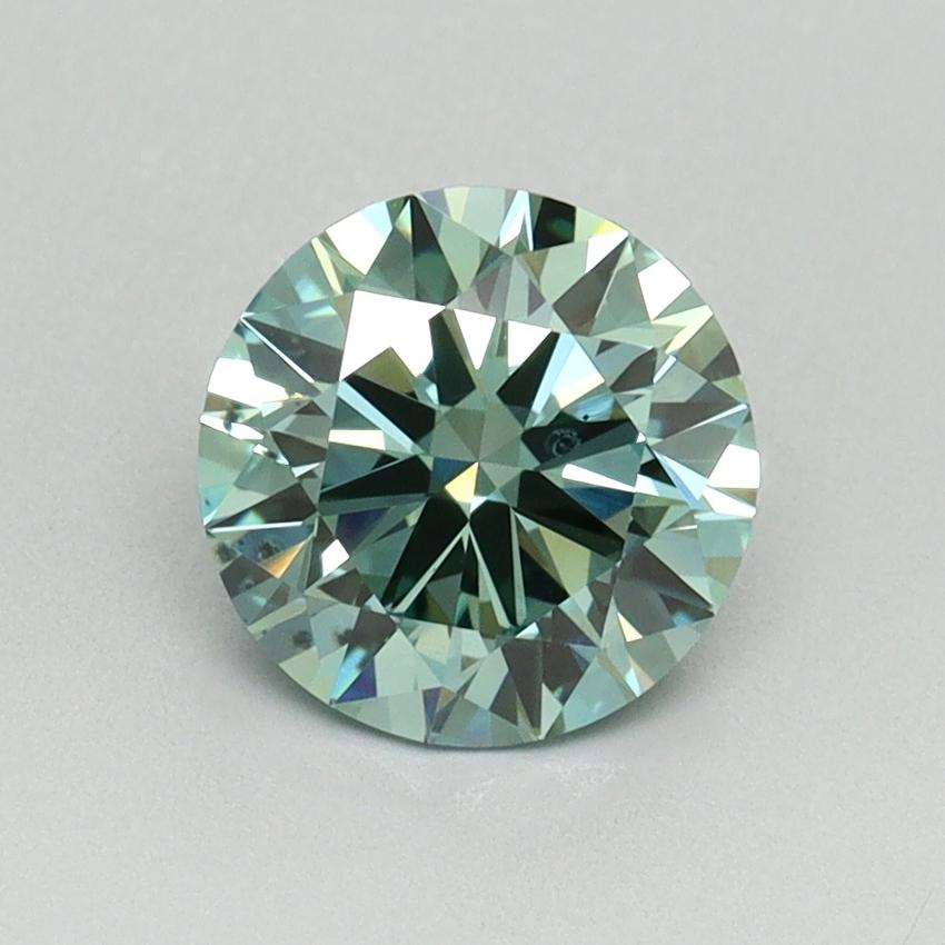 1.25 Ct. Fancy Vivid Green Round Lab Grown Diamond