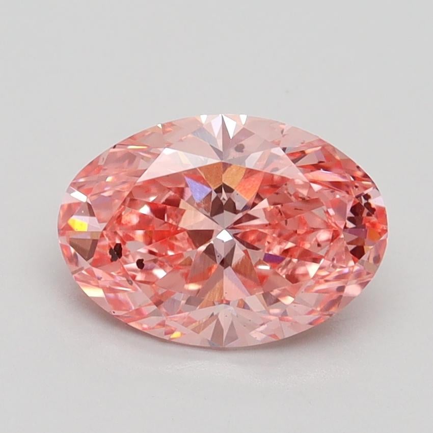 1.50 Ct. Fancy Vivid Pink Oval Lab Grown Diamond