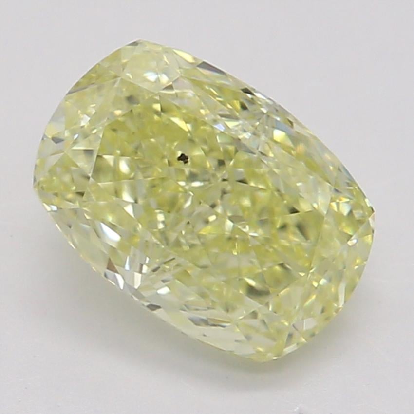 0.90 Ct. Fancy Yellow Cushion Diamond