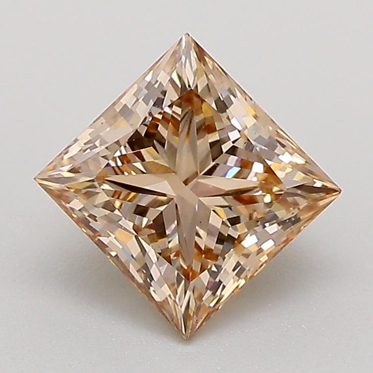 1.50 Ct. Fancy Light  Brown Princess Lab Grown Diamond