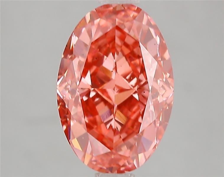 3.02 Ct. Fancy Vivid Pink Oval Lab Grown Diamond