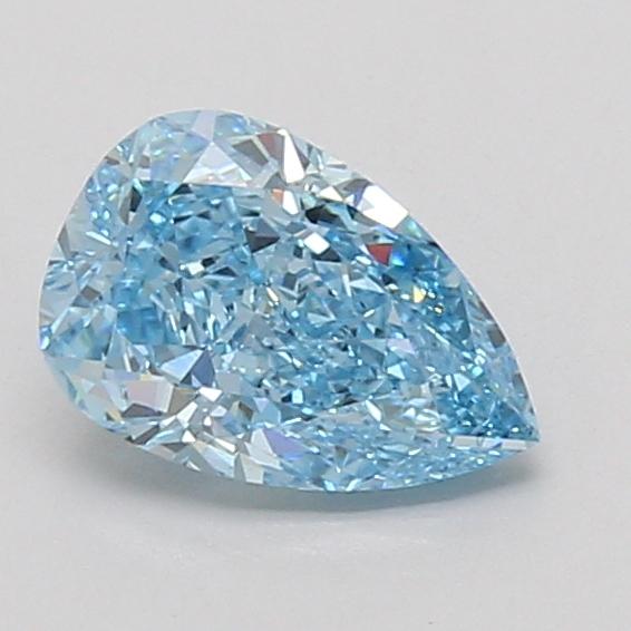 1.08 Ct. Fancy Vivid Blue Pear Lab Grown Diamond