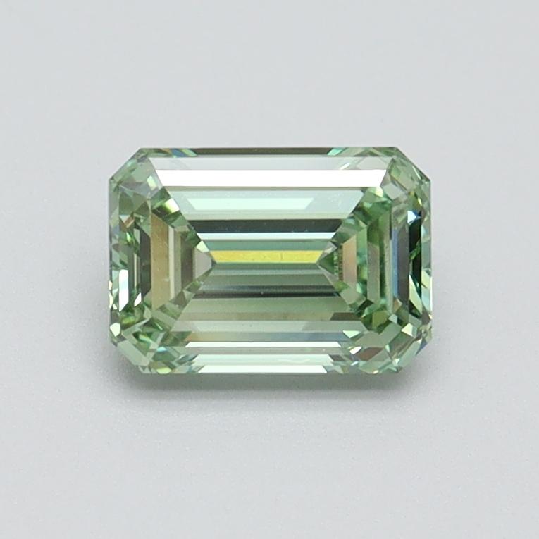 0.76 Ct. Fancy Intense Green Emerald Lab Grown Diamond
