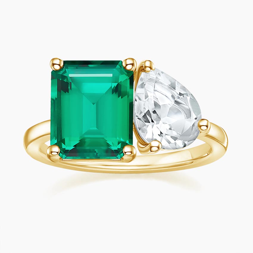 Toi et Moi and Pink Tourmaline Cocktail Ring Brilliant Earth