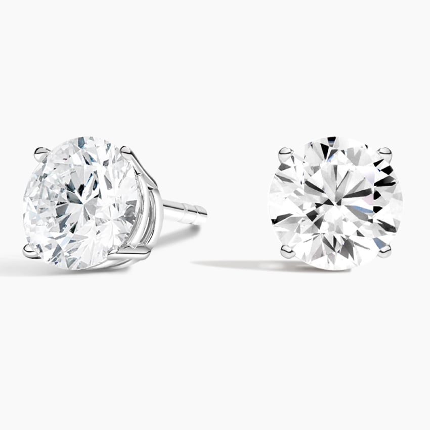 3 CT. T.W. Certified Lab-Created Diamond Solitaire Stud Earrings