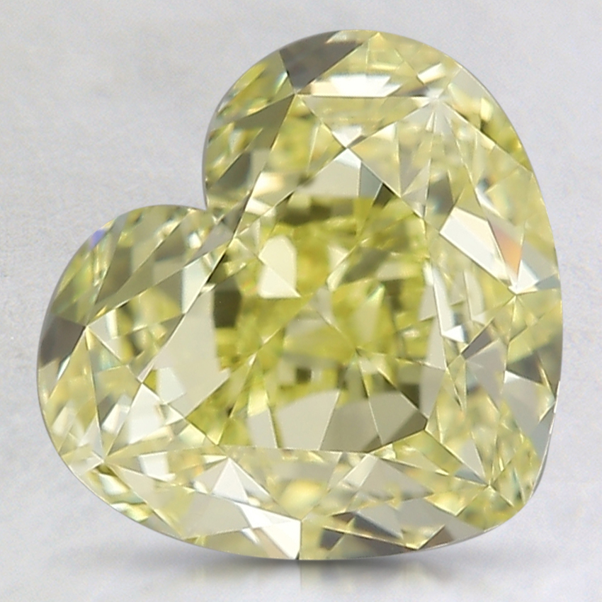 2.27 Ct. Fancy Intense Yellow Heart Diamond
