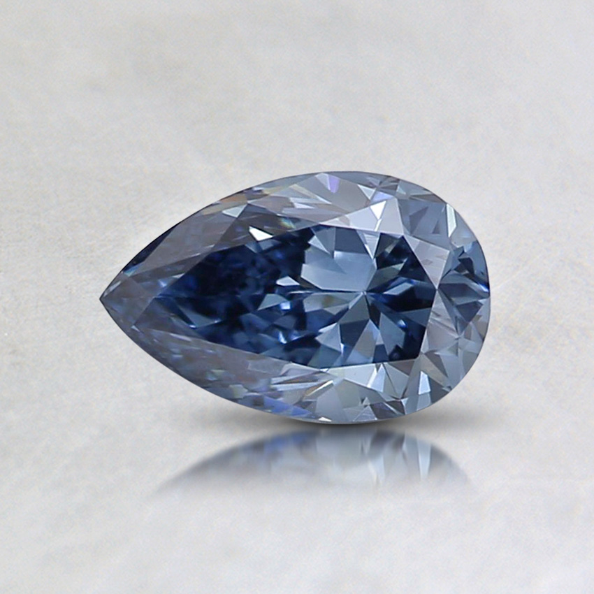 0.51 Ct. Fancy Vivid Blue Pear Lab Grown Diamond