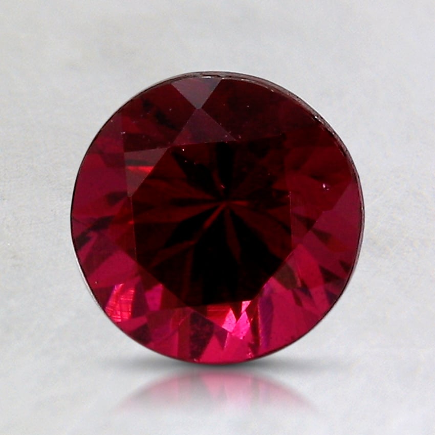 6.9mm Unheated Red Round Rhodolite Garnet