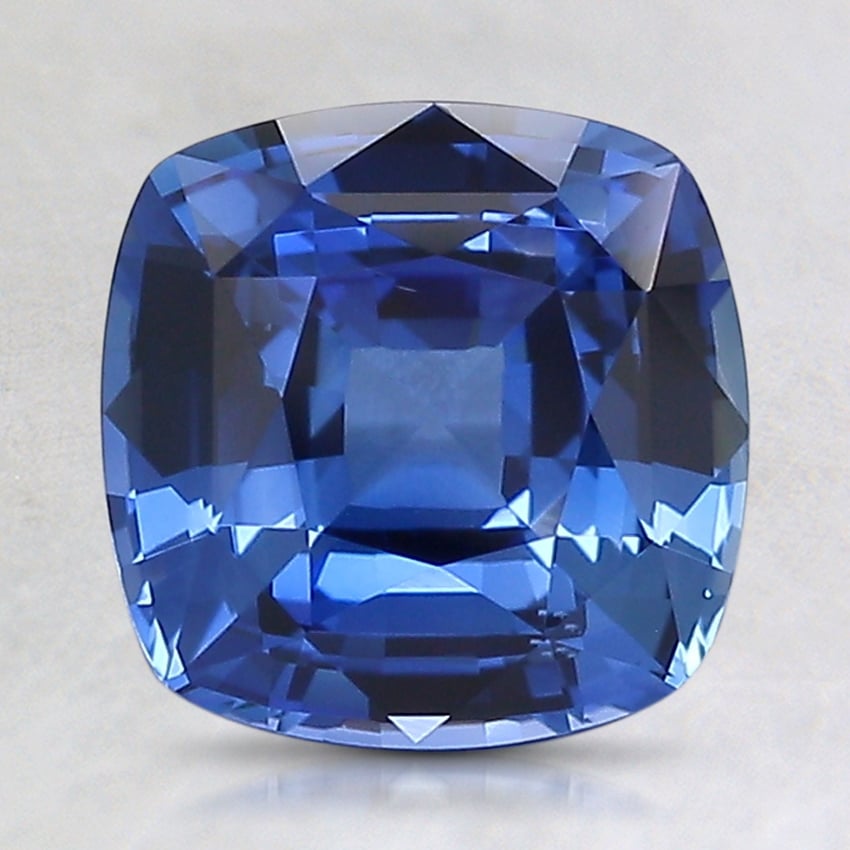 7.7mm Blue Cushion Sapphire